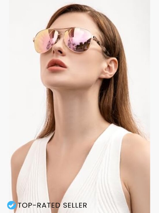Polarized Pilot Sunglasses Elegant Metal Frame UV Protection Classic Chic main image 6